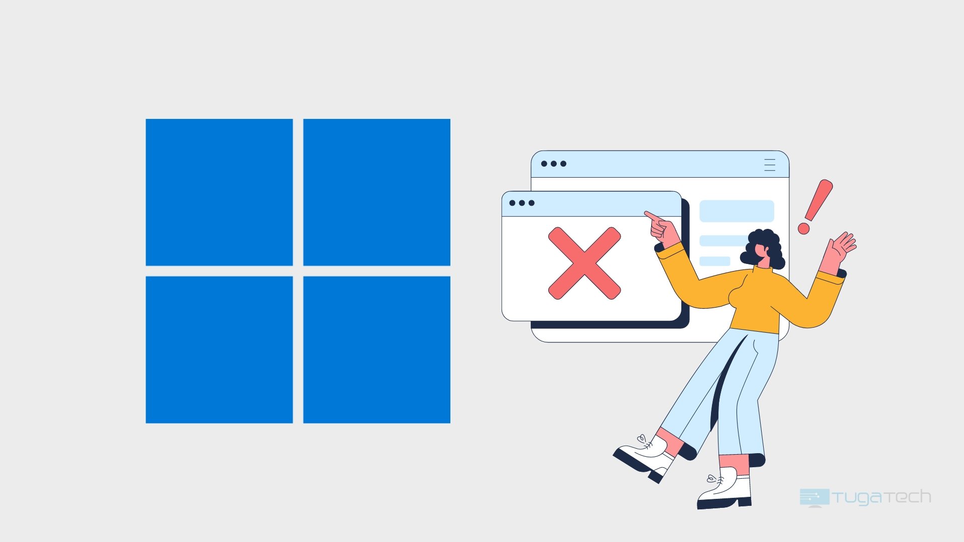 Windows com utilizador e problemas
