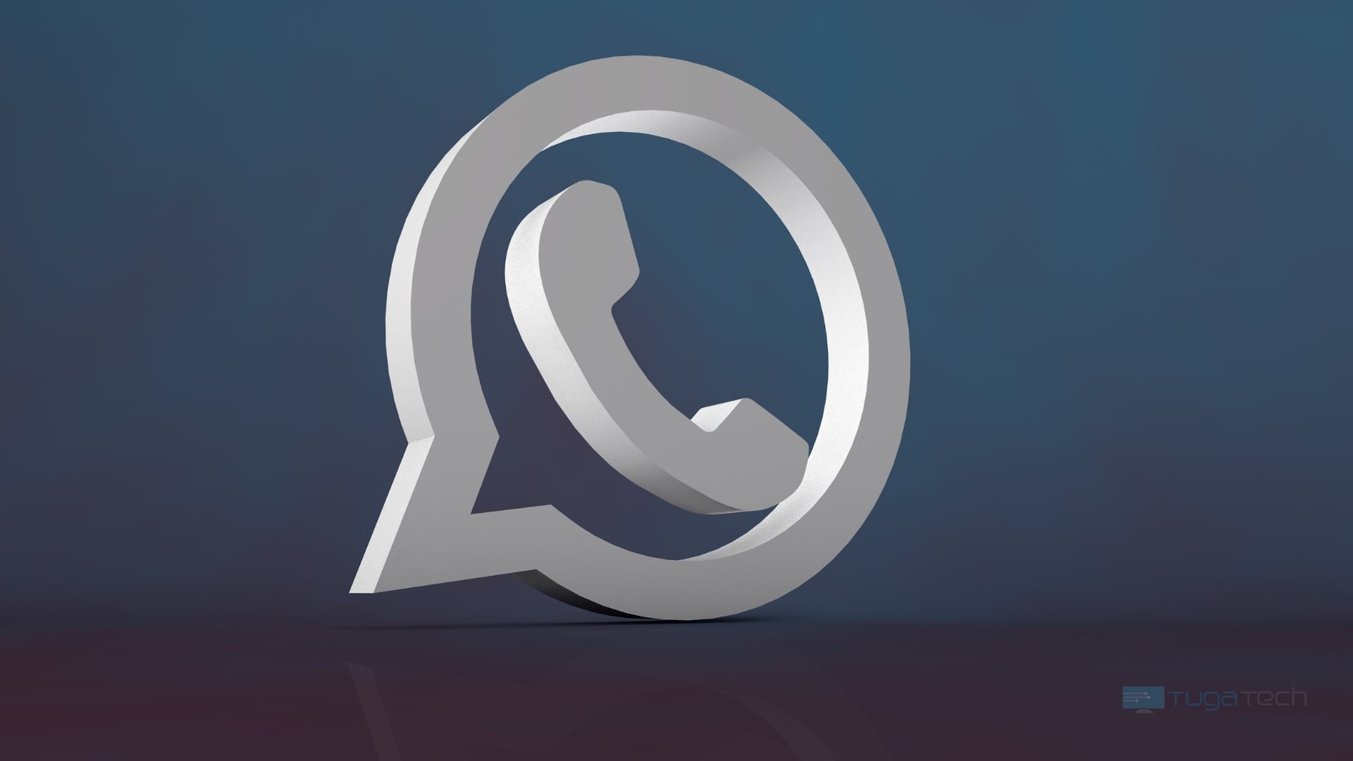 WhatsApp logo em 3D