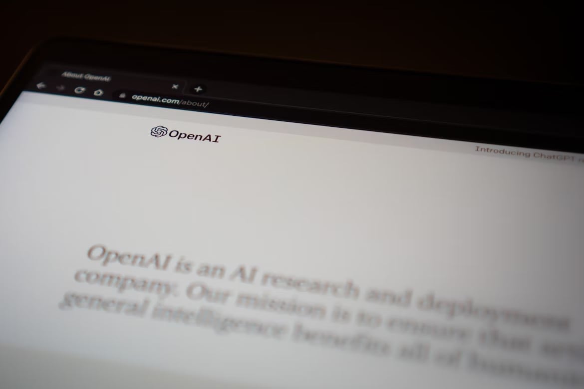 OpenAI site da empresa