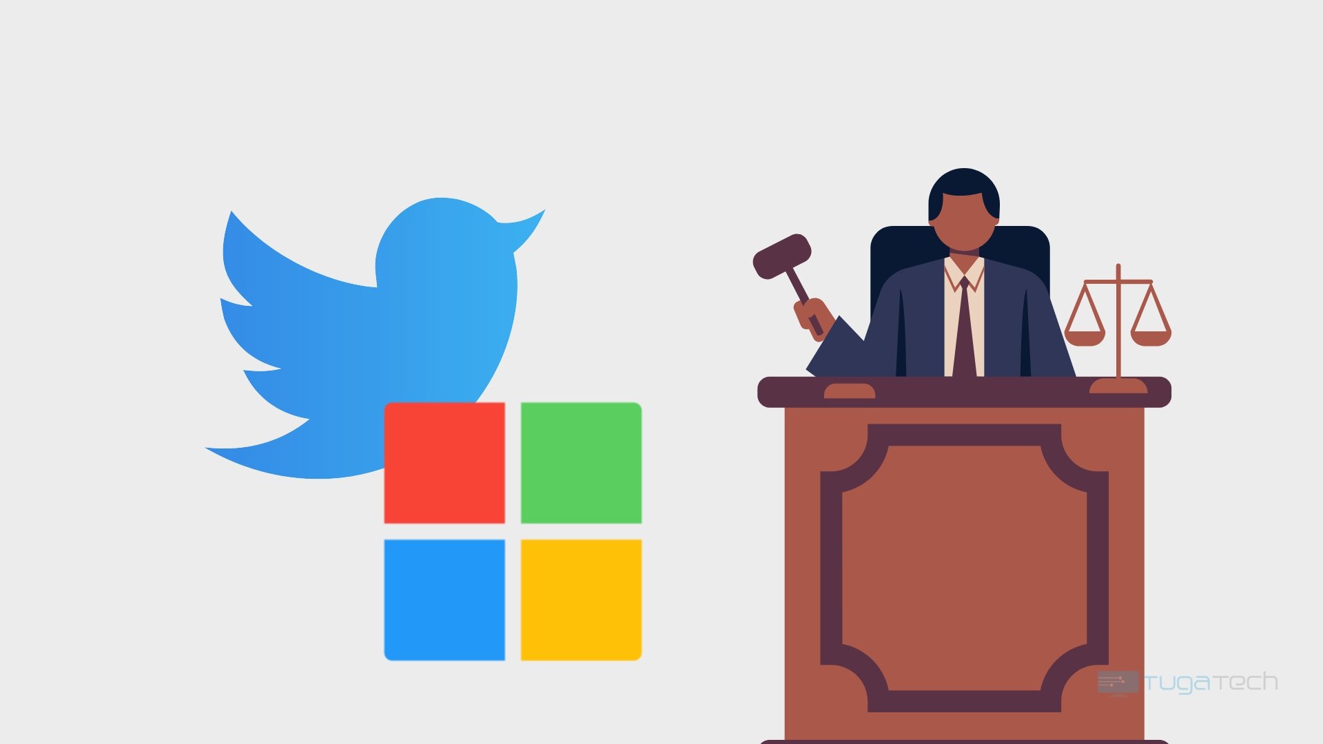 Twitter e Microsoft a serem julgados perante um juiz