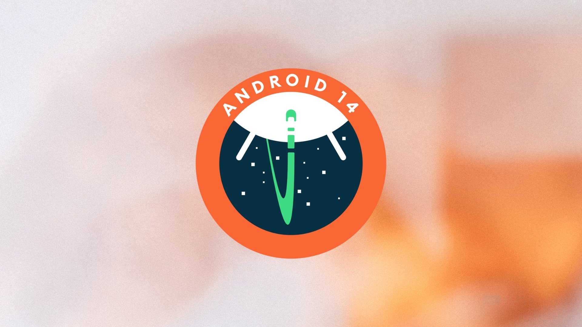 Android 14 logo do sistema da Google