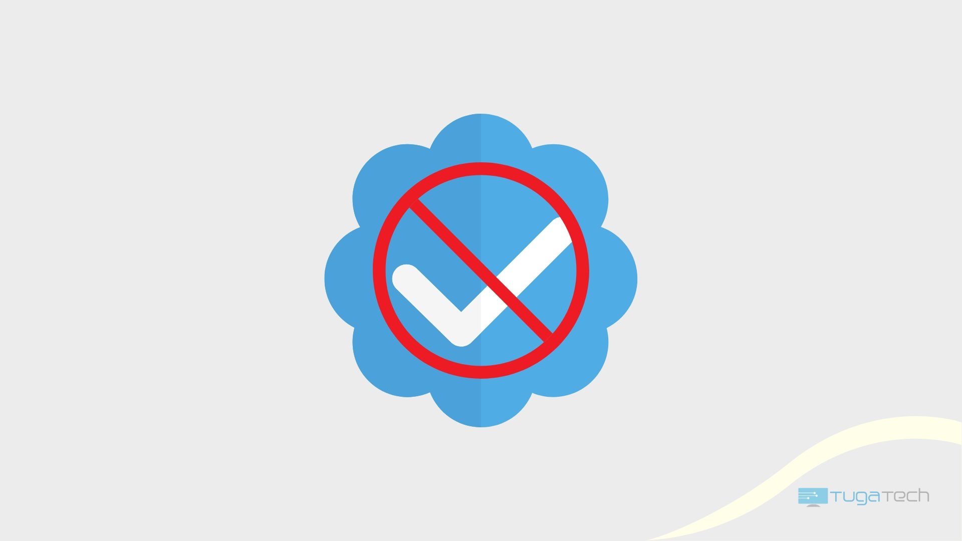 Twitter Blue com sinal de verificado bloqueado