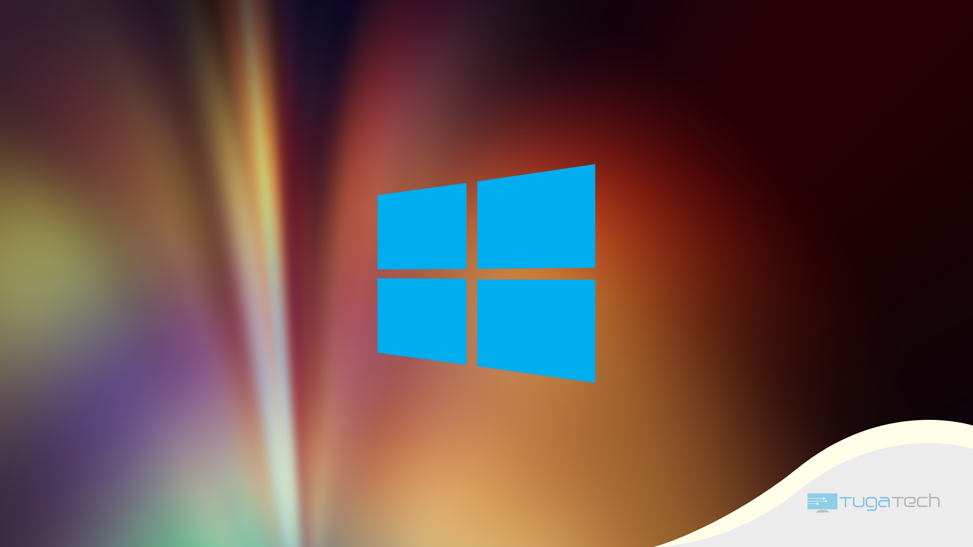 Windows 10 com logo do sistema em destaque