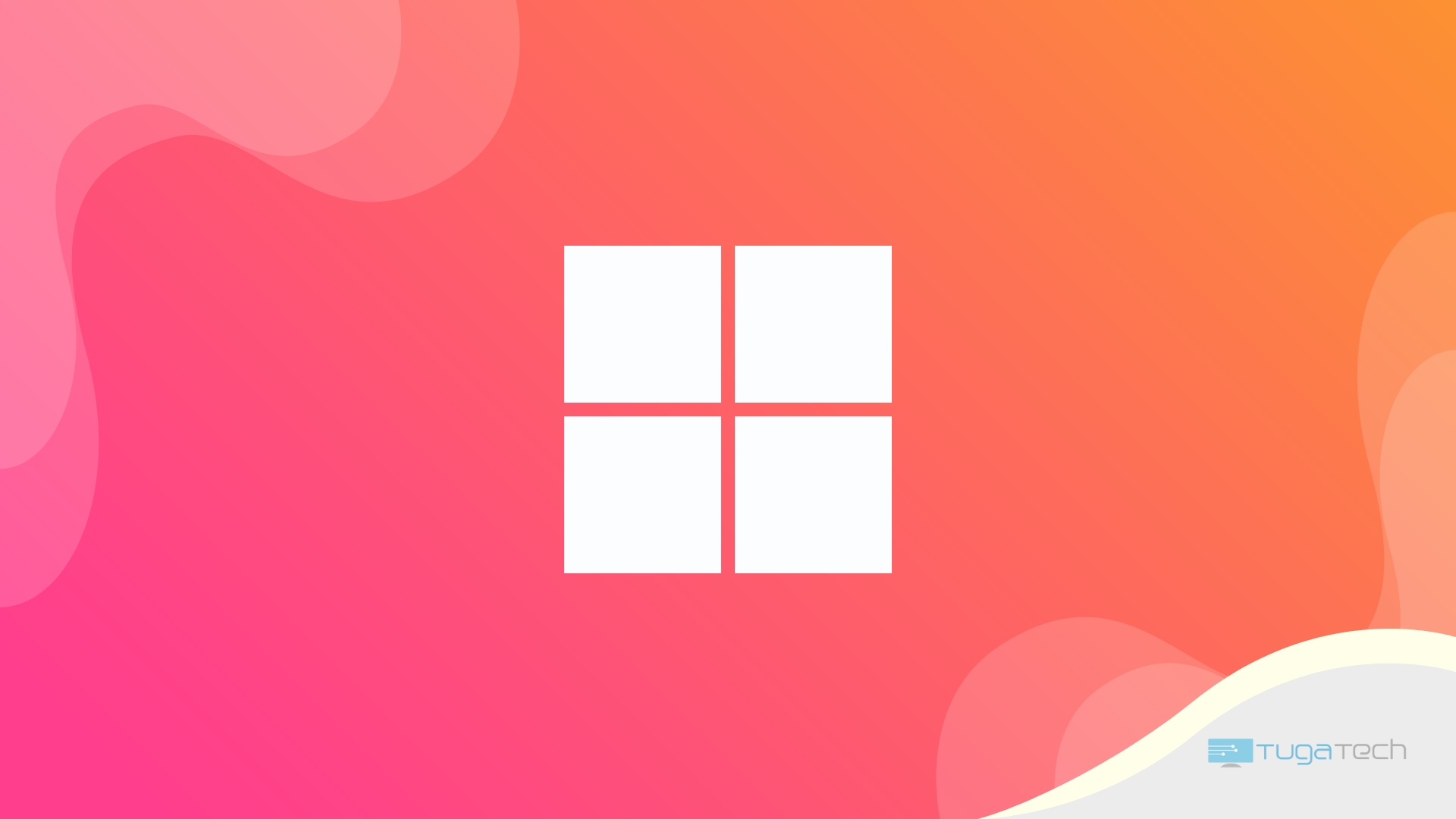 Logo da Microsoft em fundo colorido