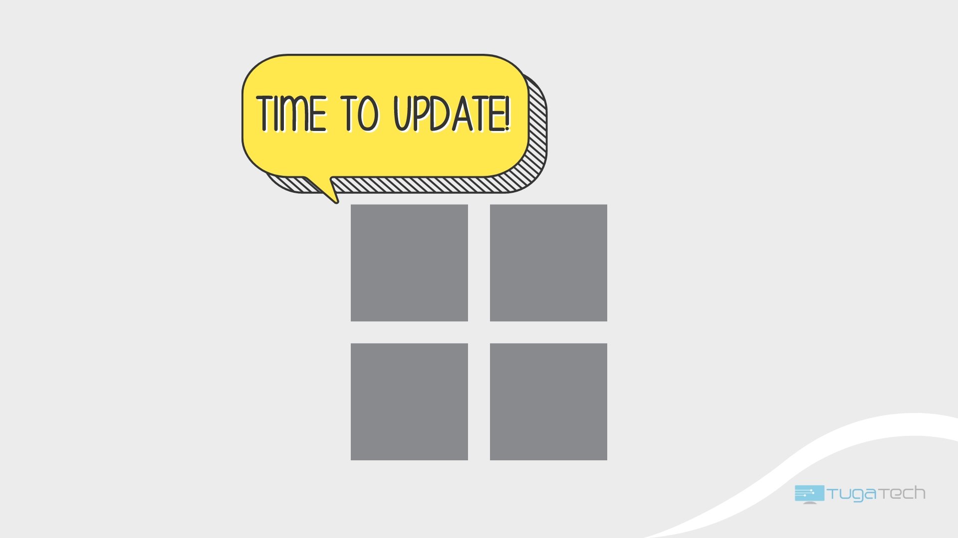 Windows 11 com legenda para atualização