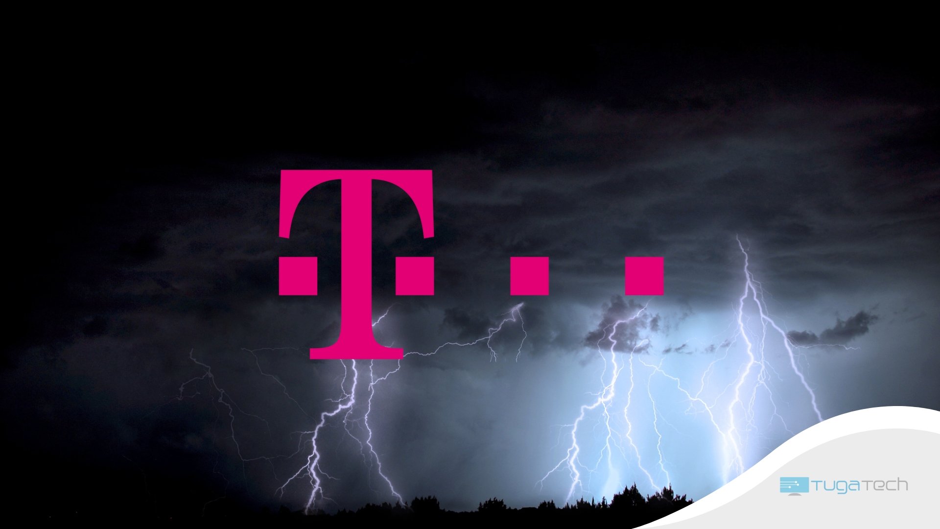 T-Mobile sobre imagem de tempestade