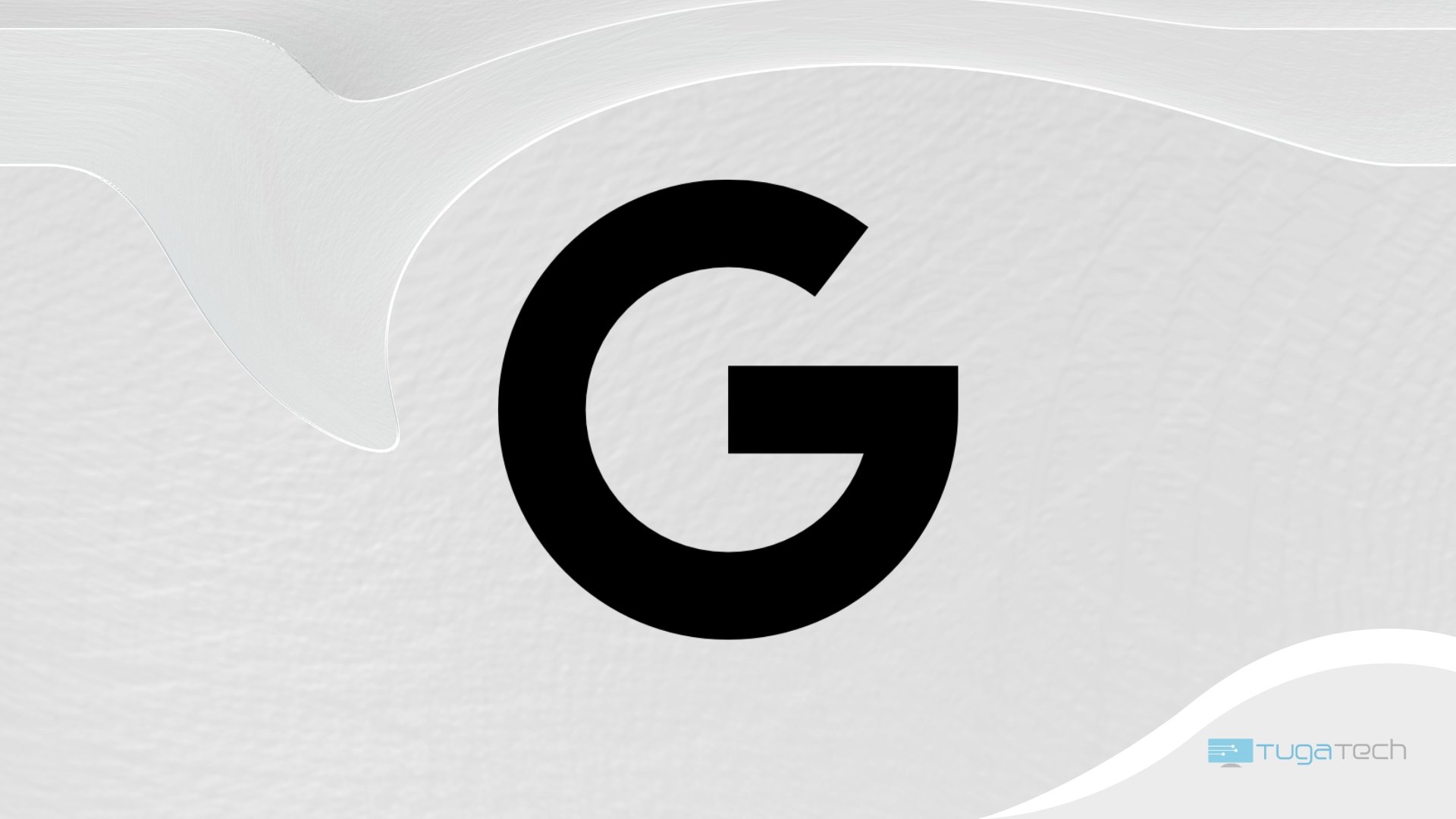 Logo da Google em preto sob fundo branco
