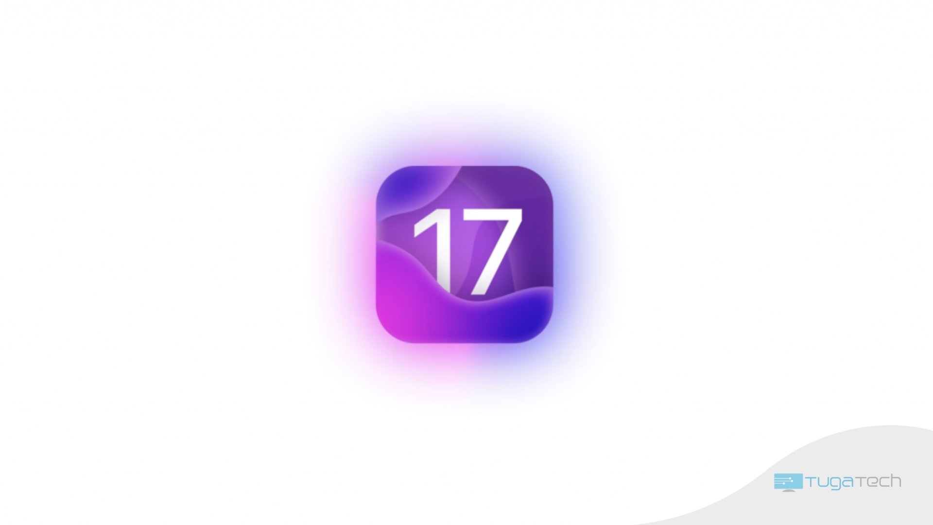 Apple iOS 17 logo do sistema