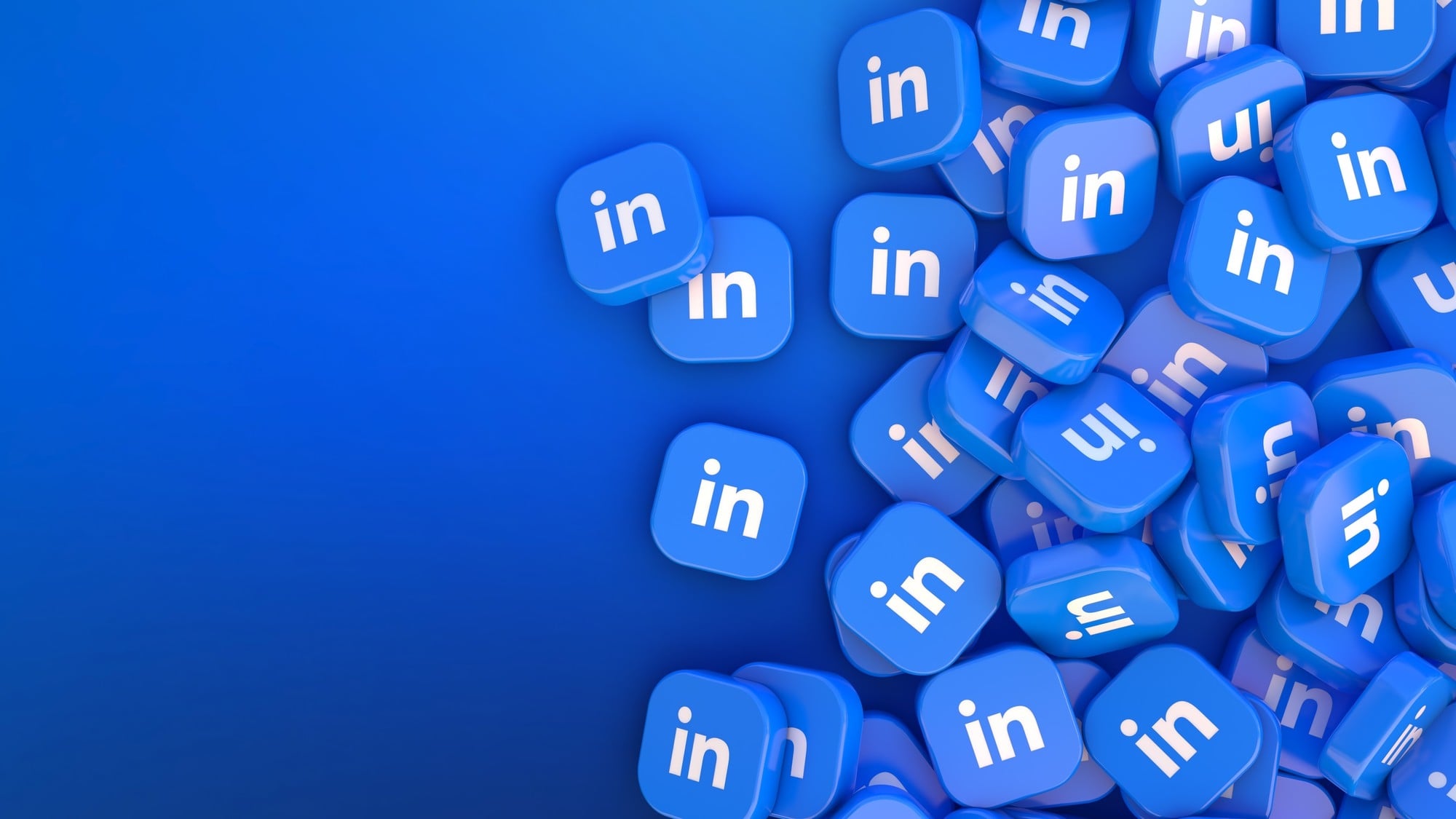 Logo do LinkedIn em 3D