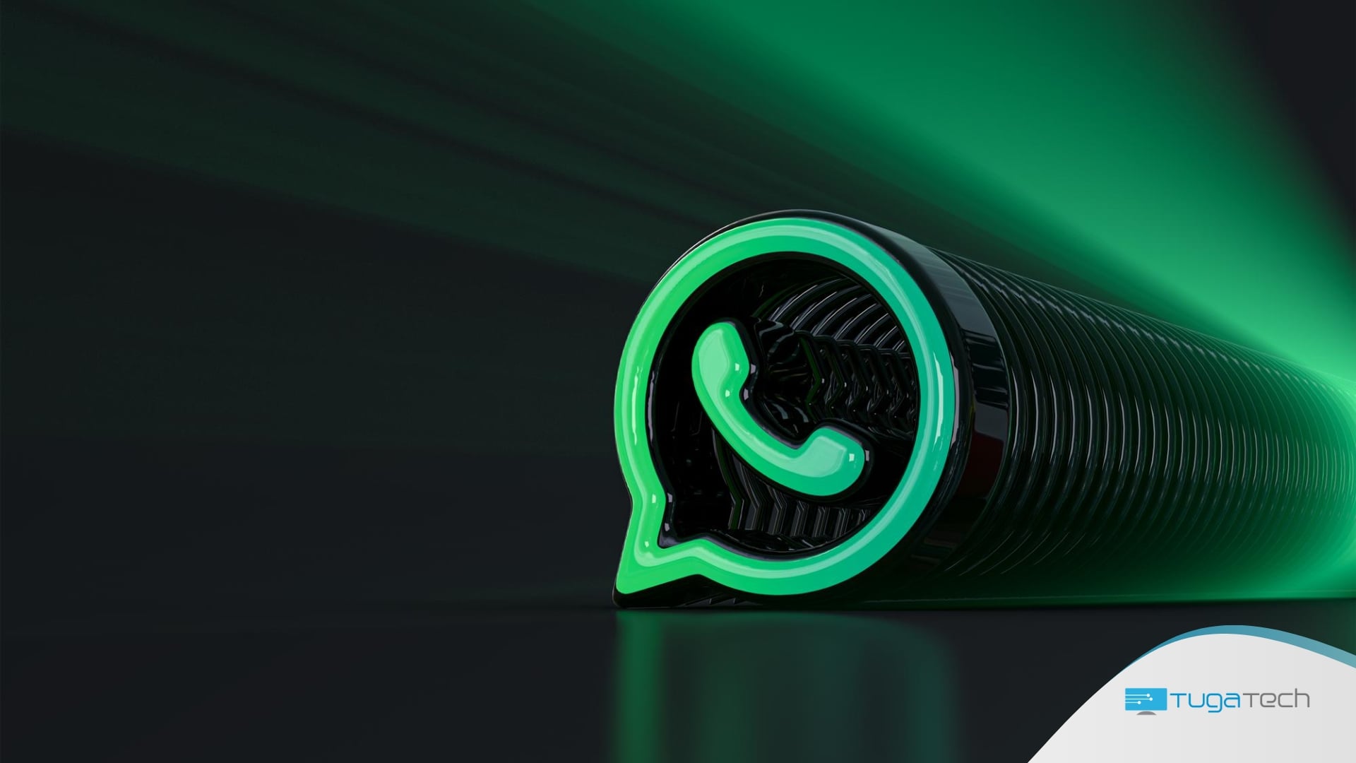 WhatsApp logo em 3D