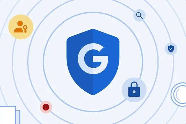 Google com imagem de proteção