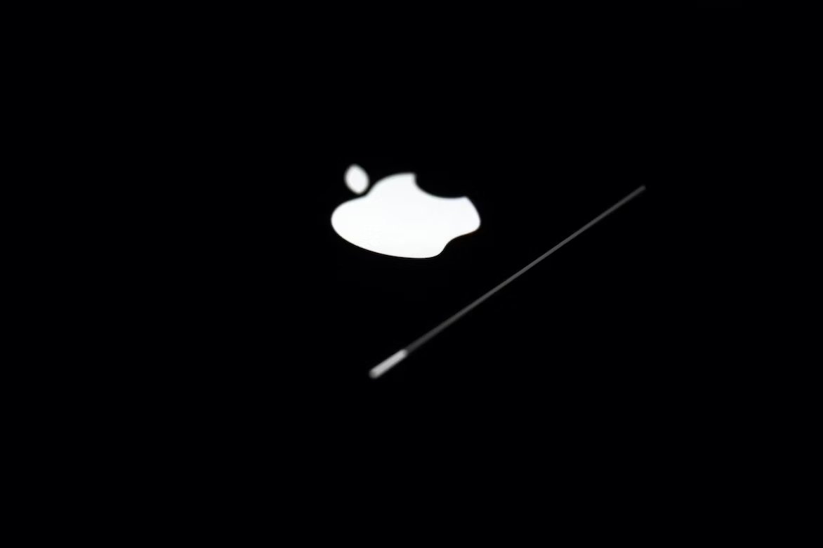 Apple logo da empresa em sistema macOS