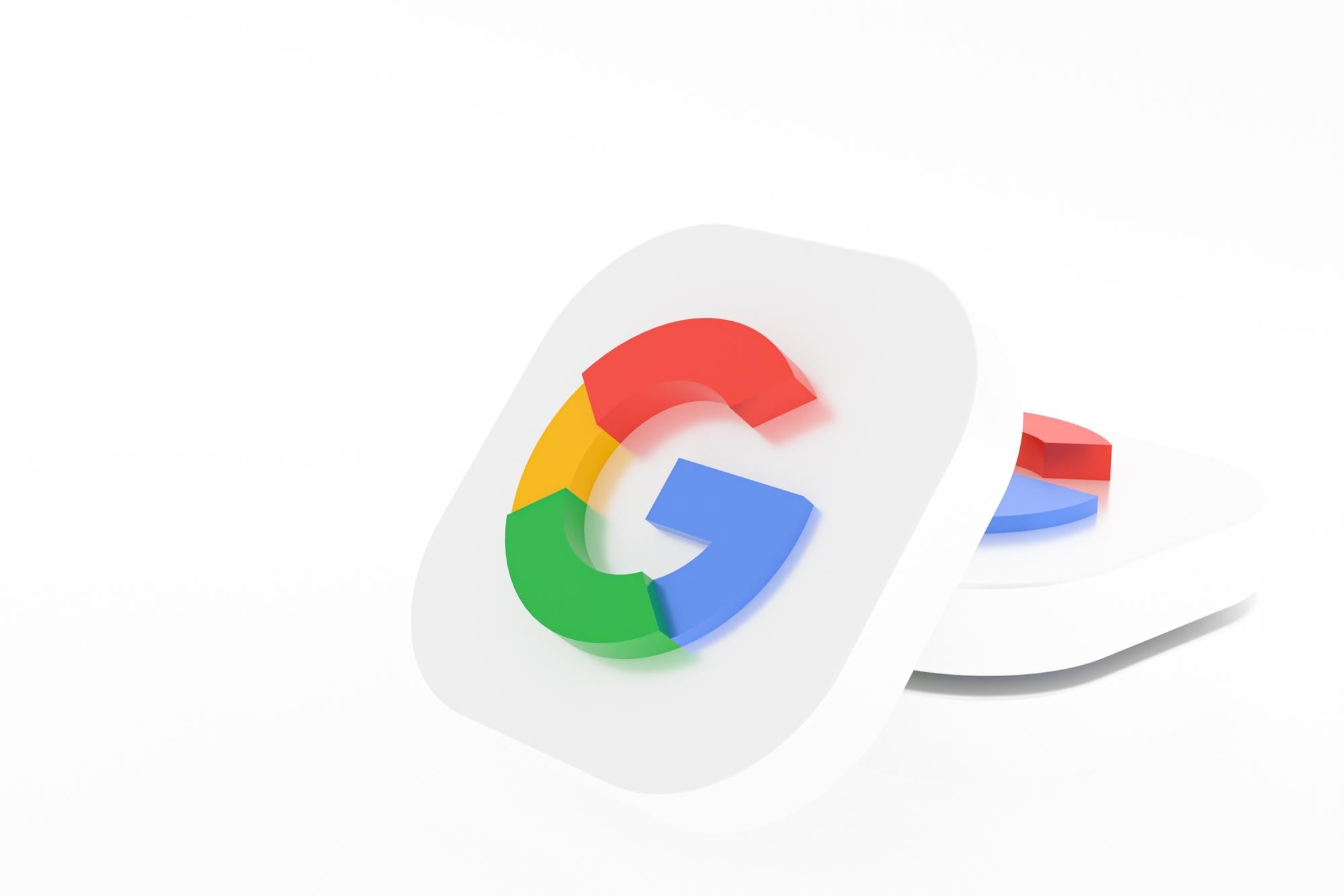 Logo da Google em 3D