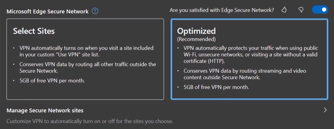 novo limite de 5gb para VPN do Edge