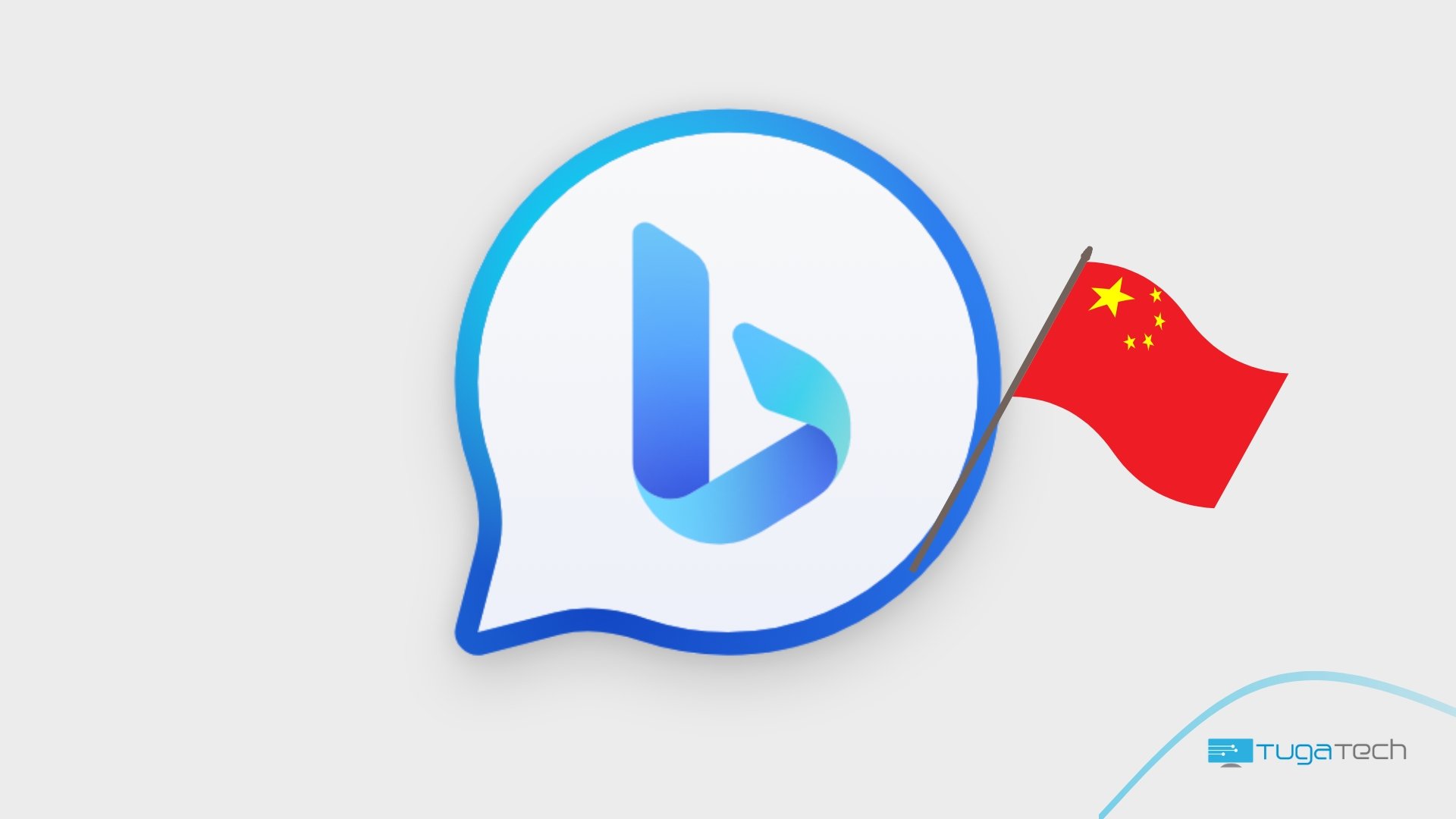Bing com bandeira da China