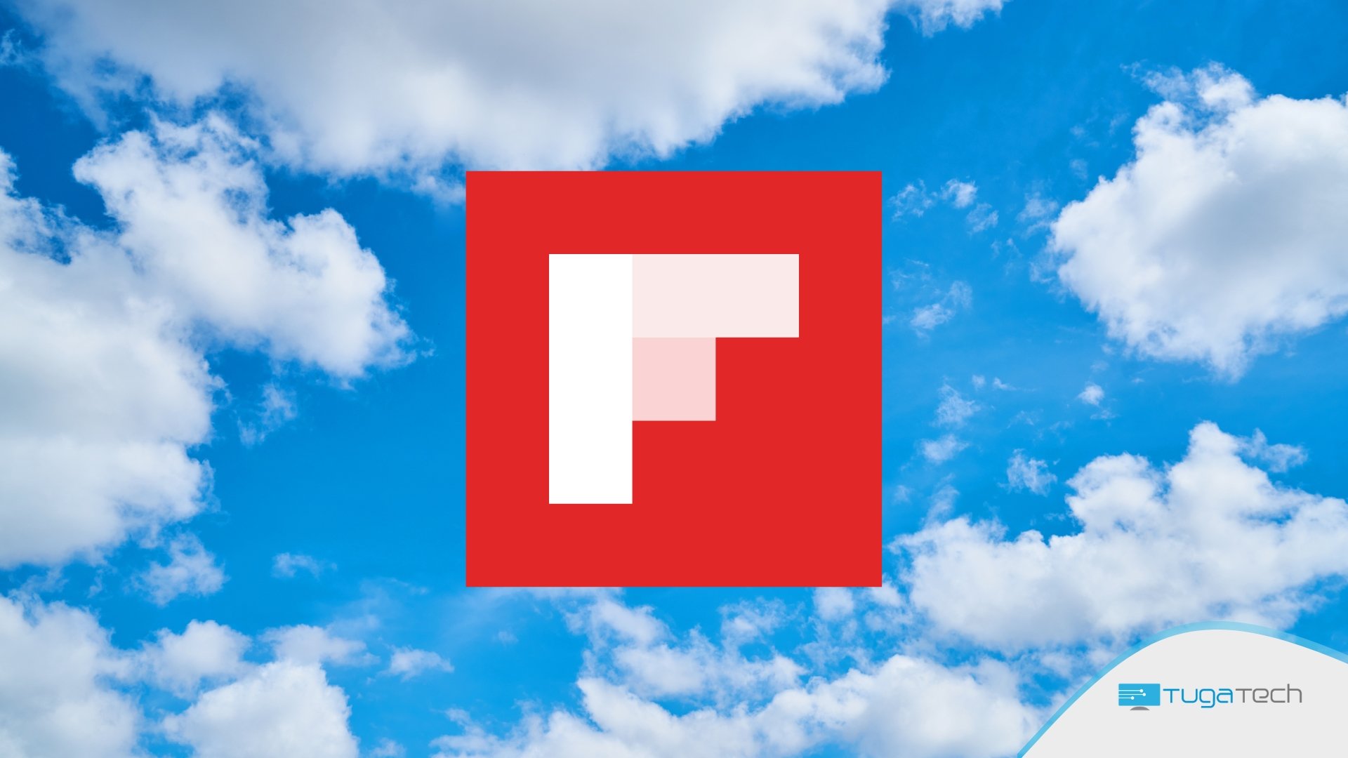 FlipBoard logo nas nuvens