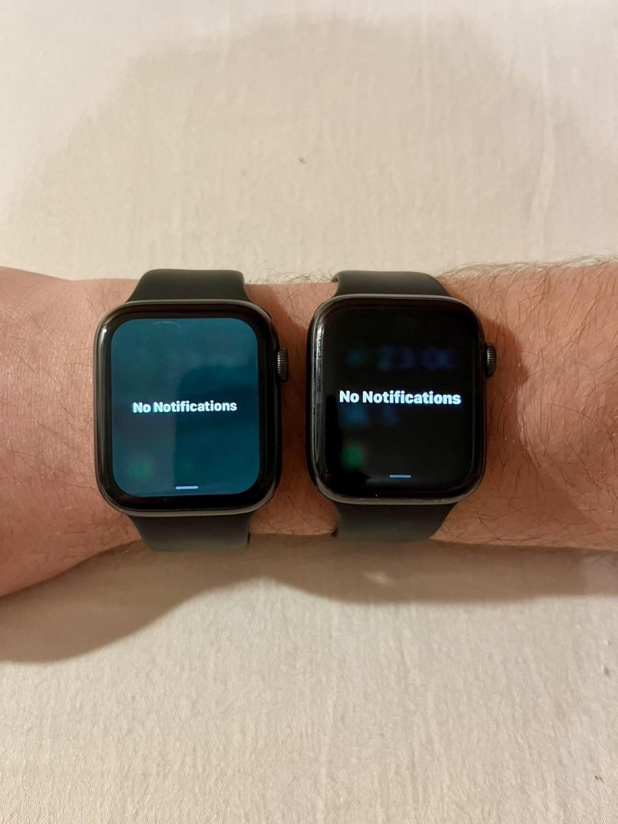 imagem de exemplo do problema no Apple watch