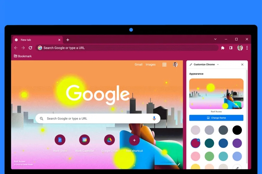 Google Chrome com personalização
