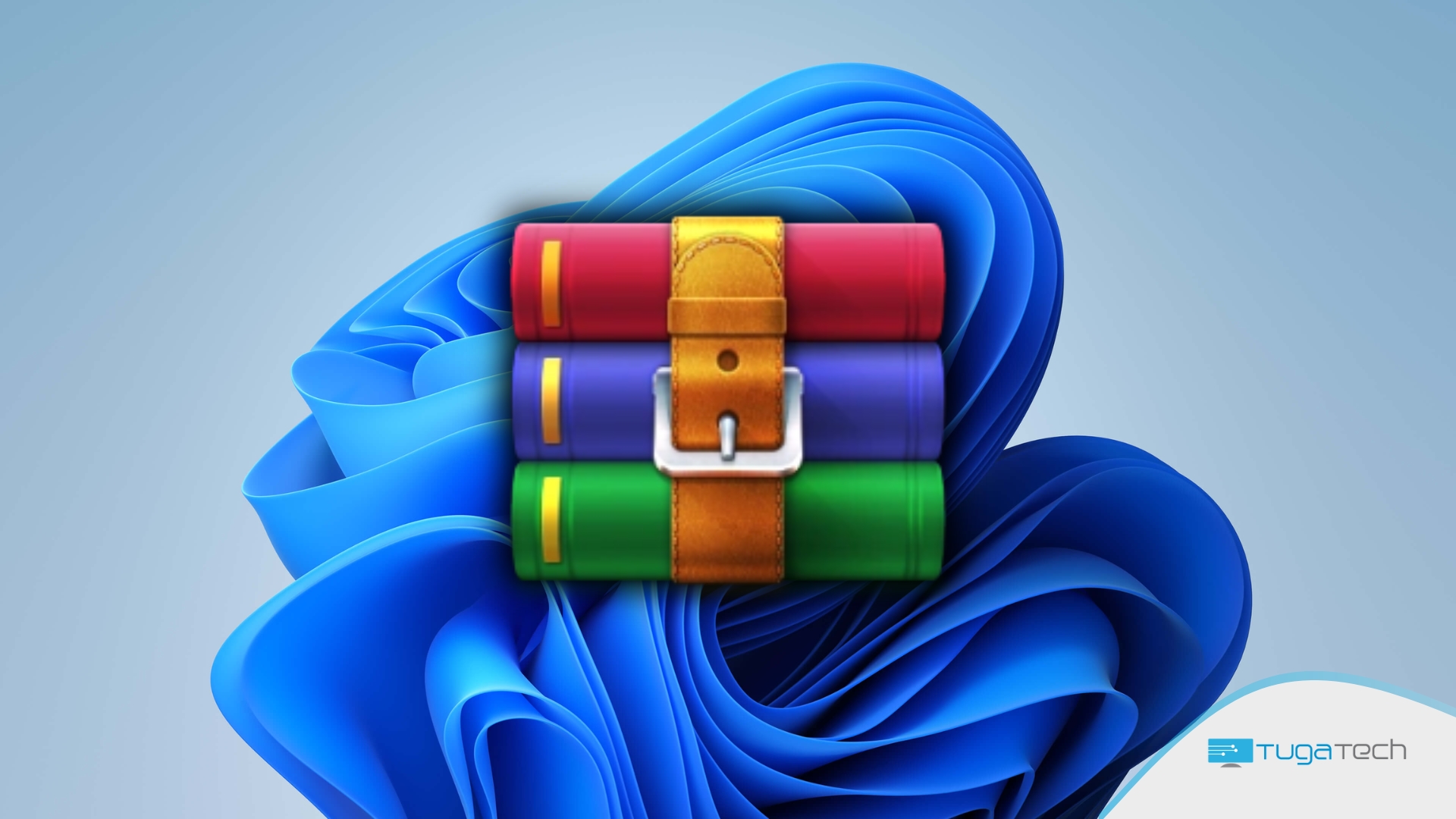Windows 11 com imagem do WinRAR