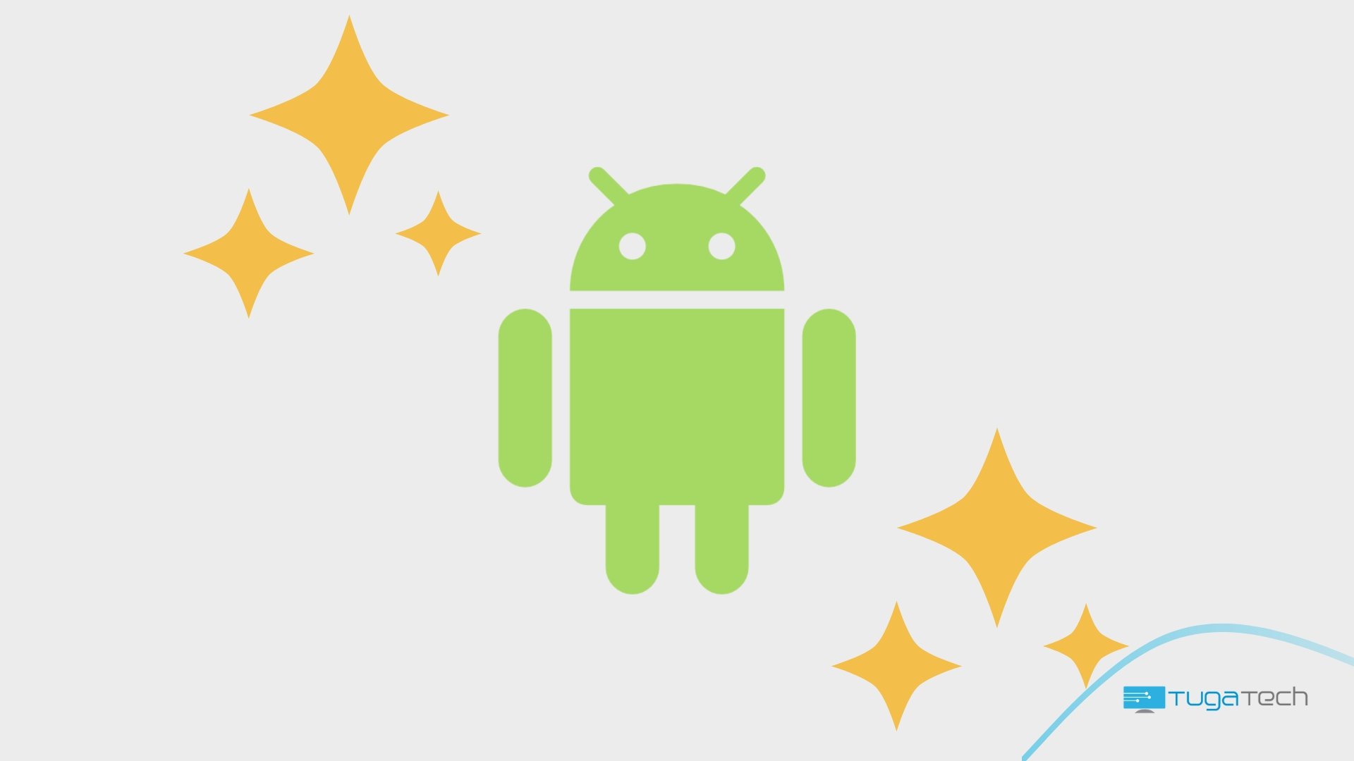 Logo do Android com estrelas