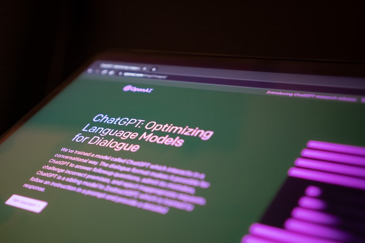 Site da OpenAI e do ChatGPT