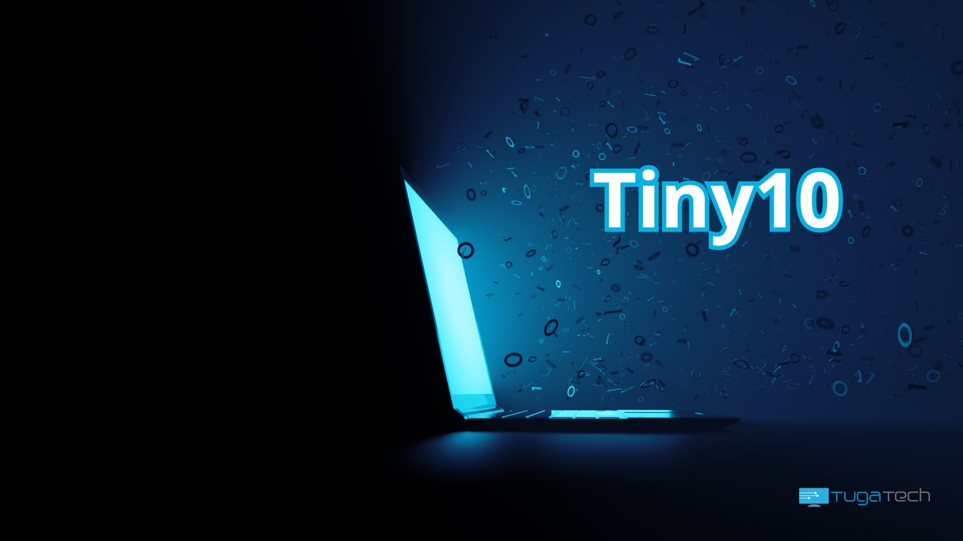 Tiny10 imagem de fundo com computador