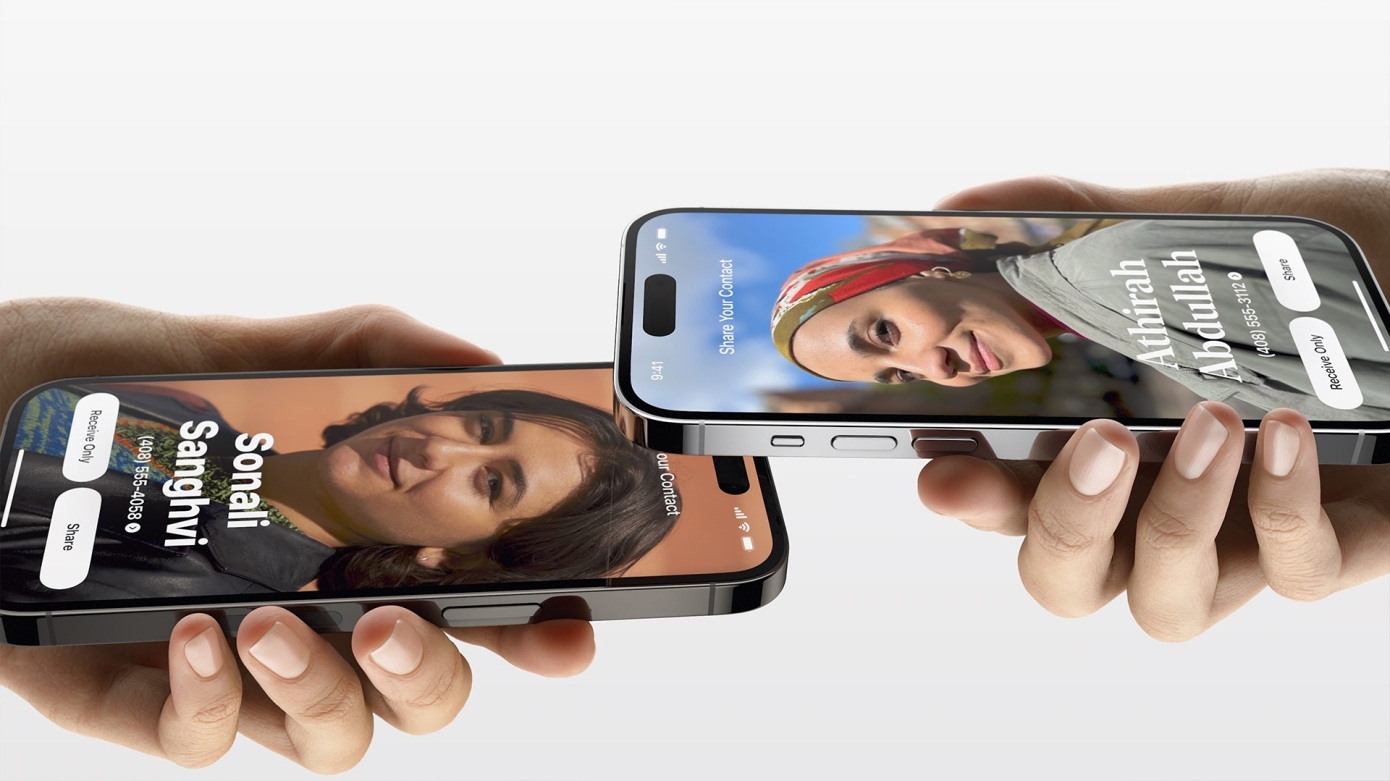Namedrop do iOS 17