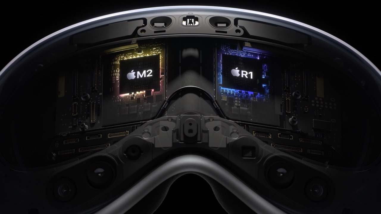 Apple Vision Pro chips dedicados R1 e M2