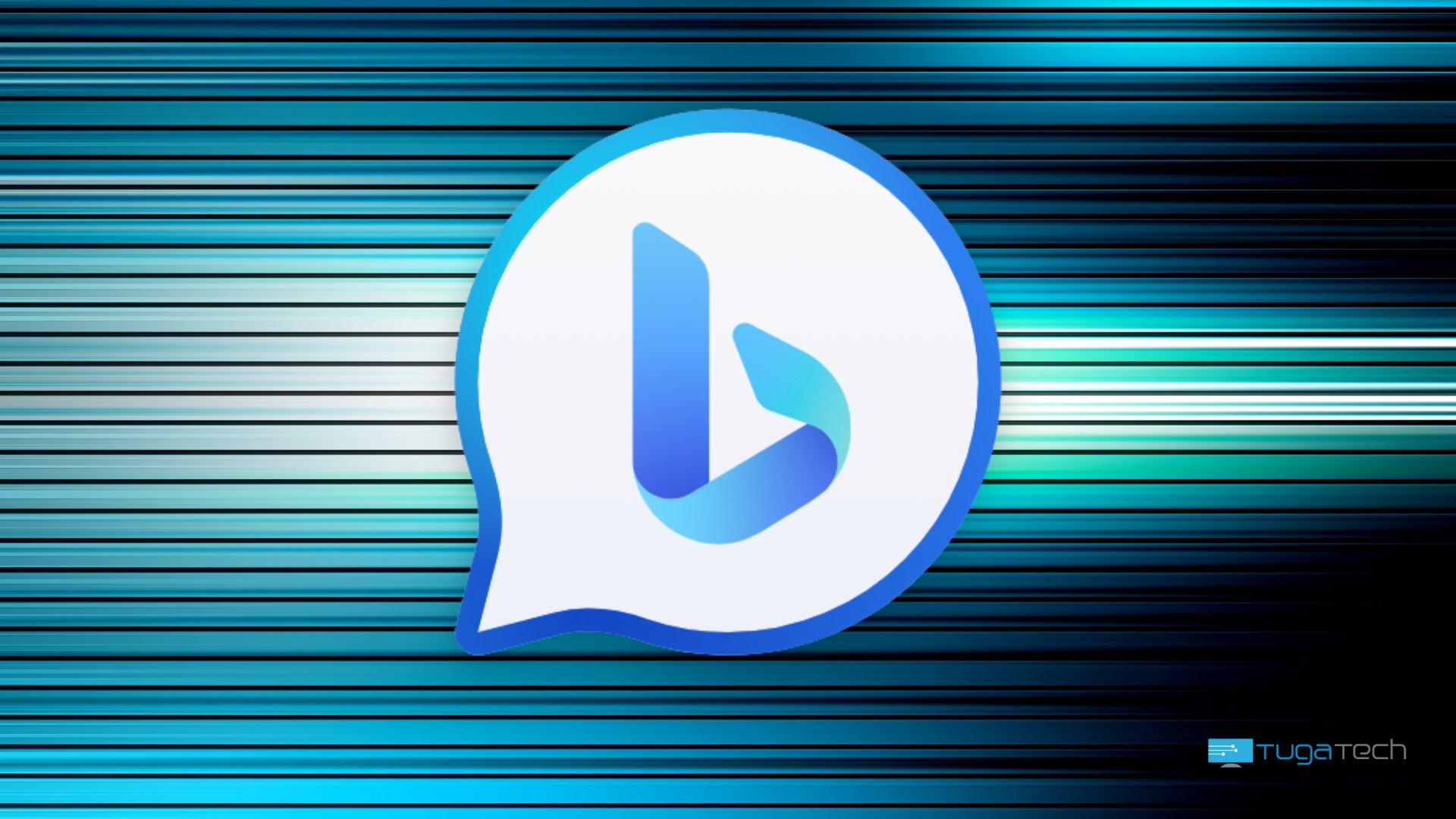 Bing Chat com fundo azul
