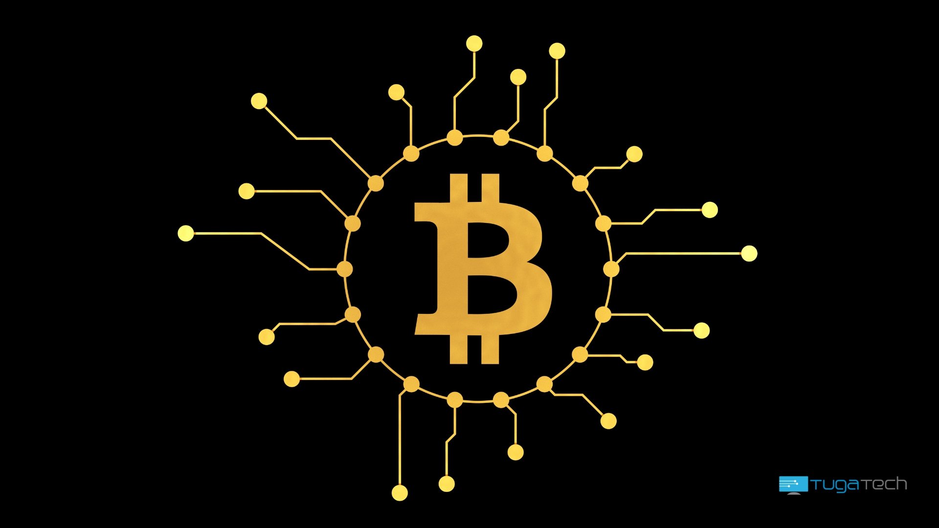 Bitcoin em teia digital