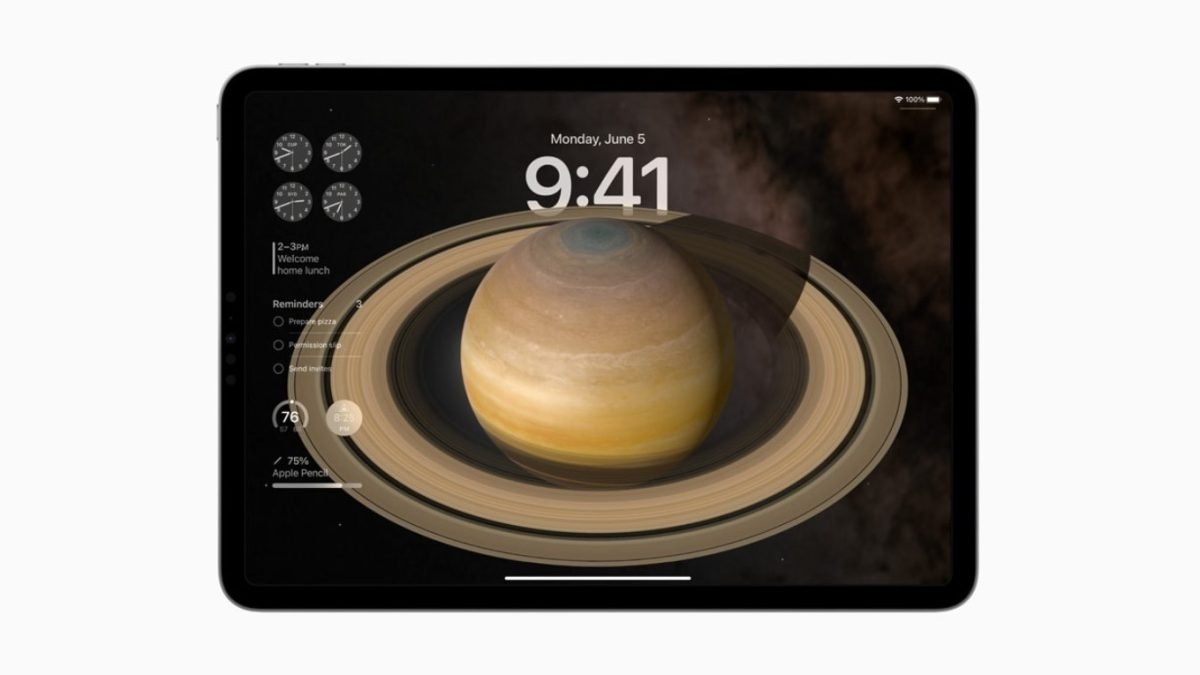 iPadOS 17 imagem em tablet da Apple