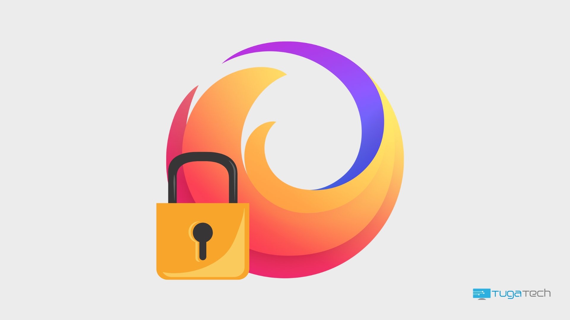 Firefox com cadeado sobre o icone