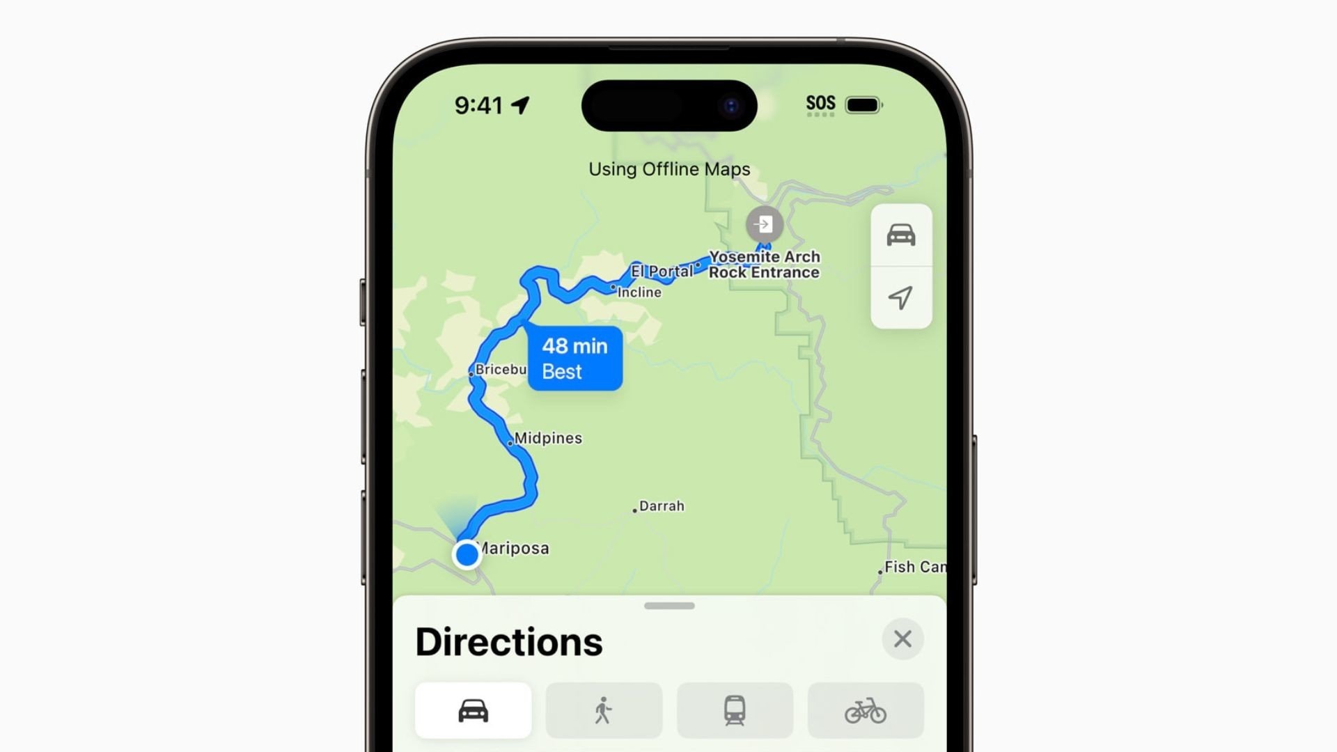 Apple Maps com modo offline