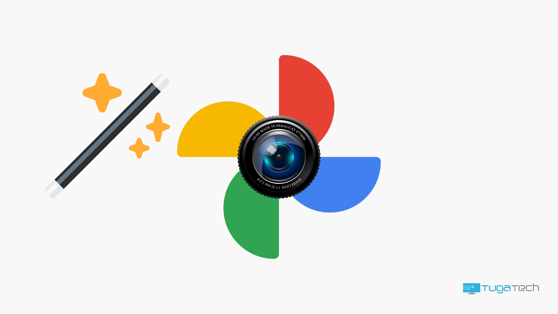 Google Fotos com haste de magia