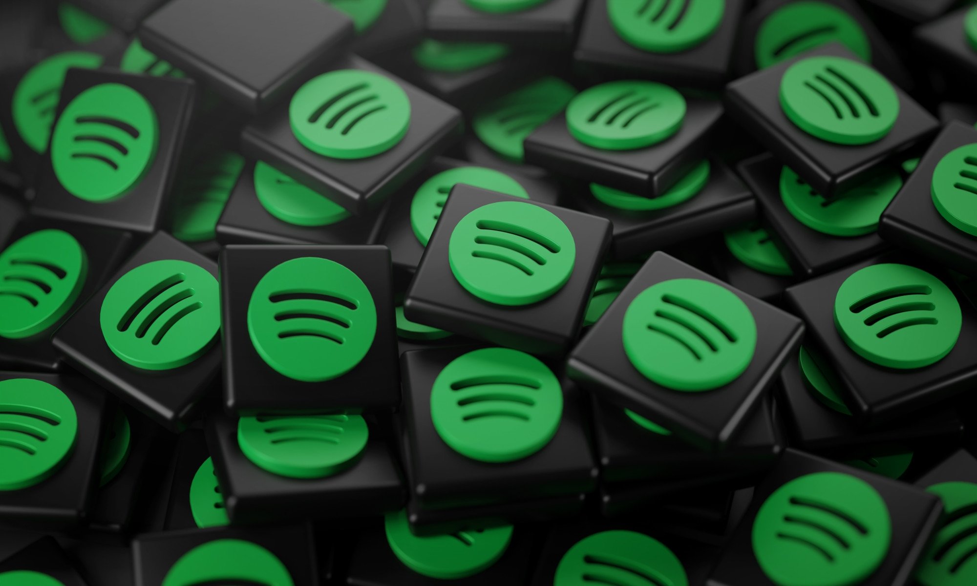 Spotify logo da plataforma em 3D