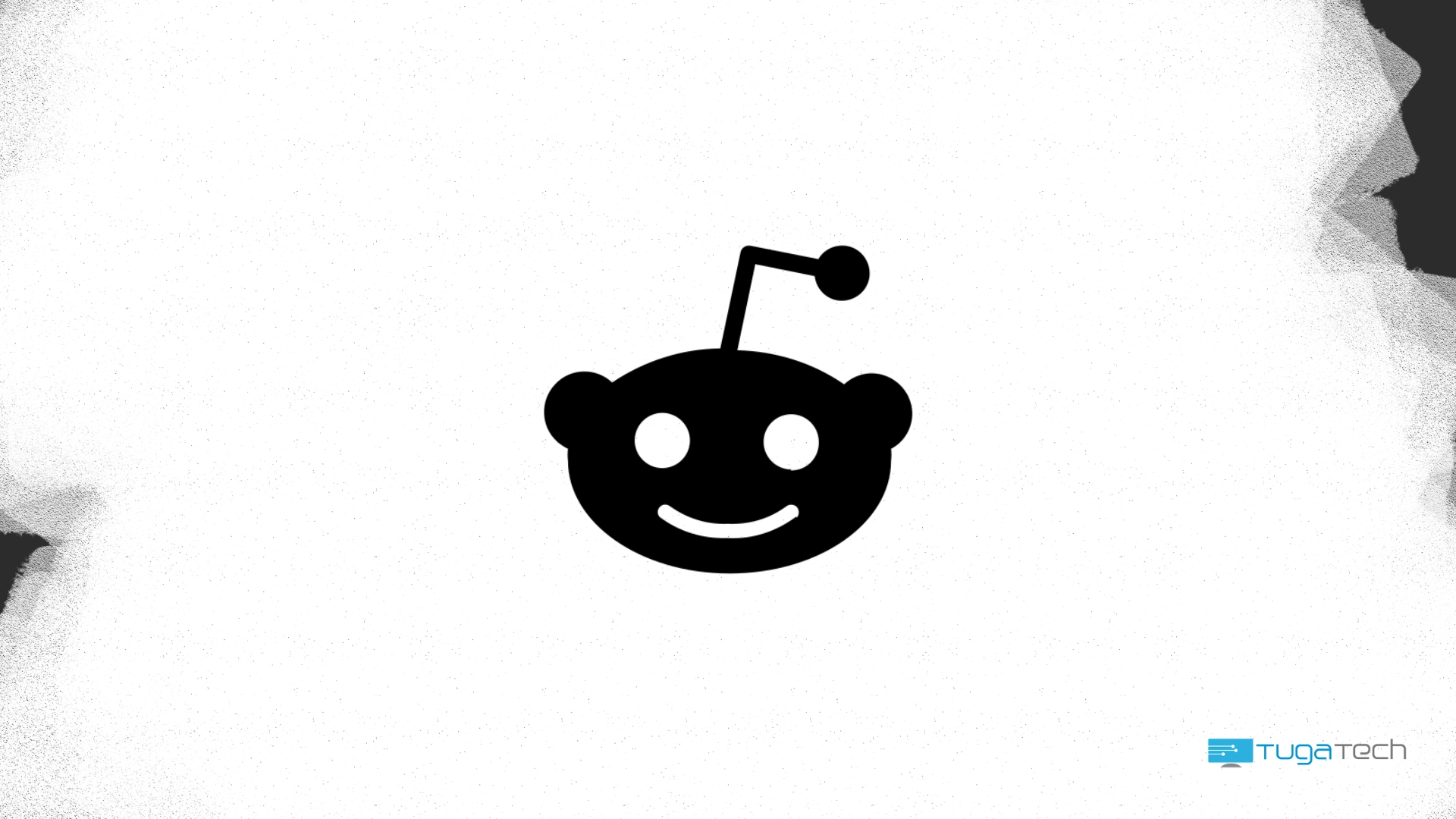 Logo preto do Reddit