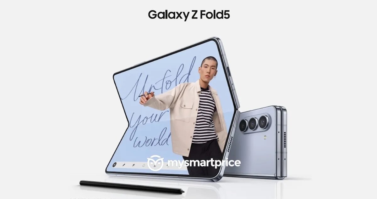 nova imagem do Galaxy z fold 5