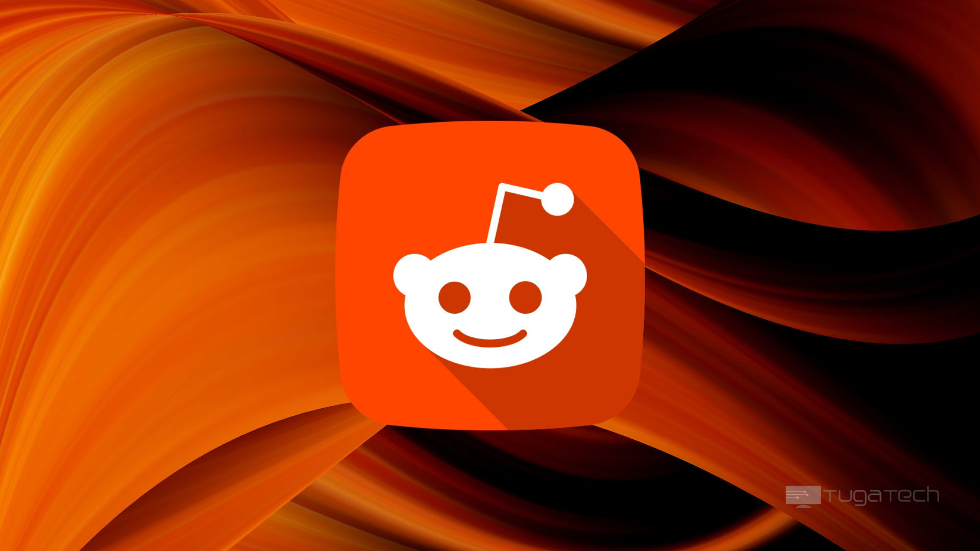 Logo do Reddit em fundo escuro