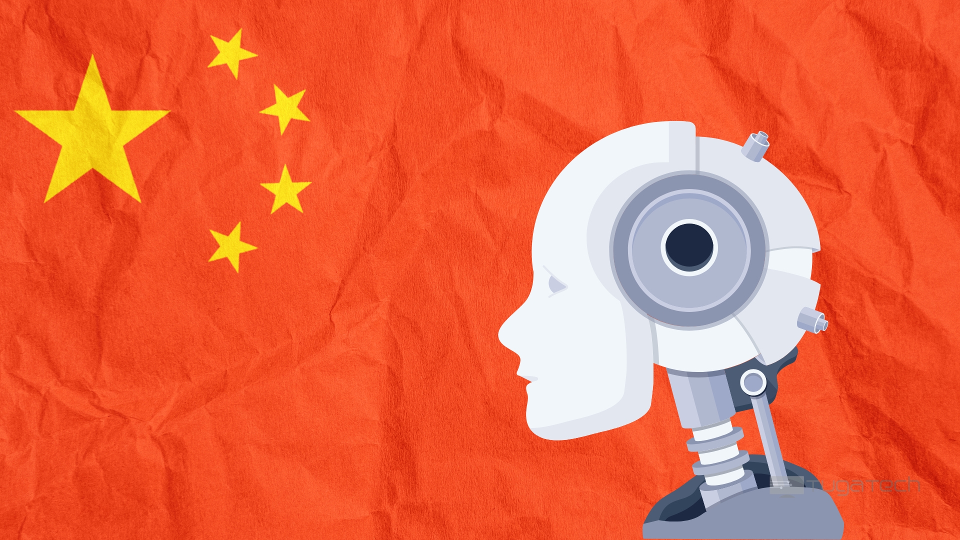 China com robot de Inteligência artificial