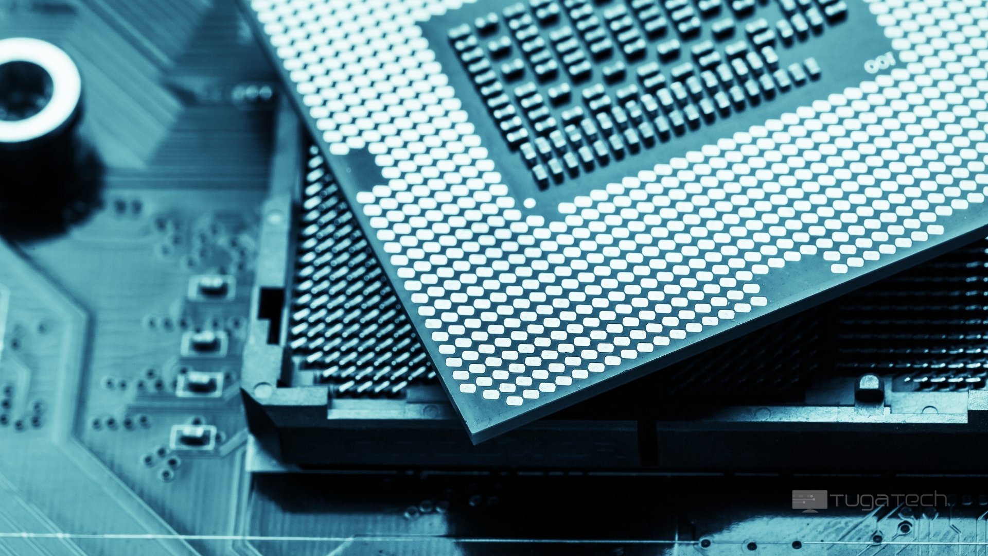 Processador da Intel sobre motherboard