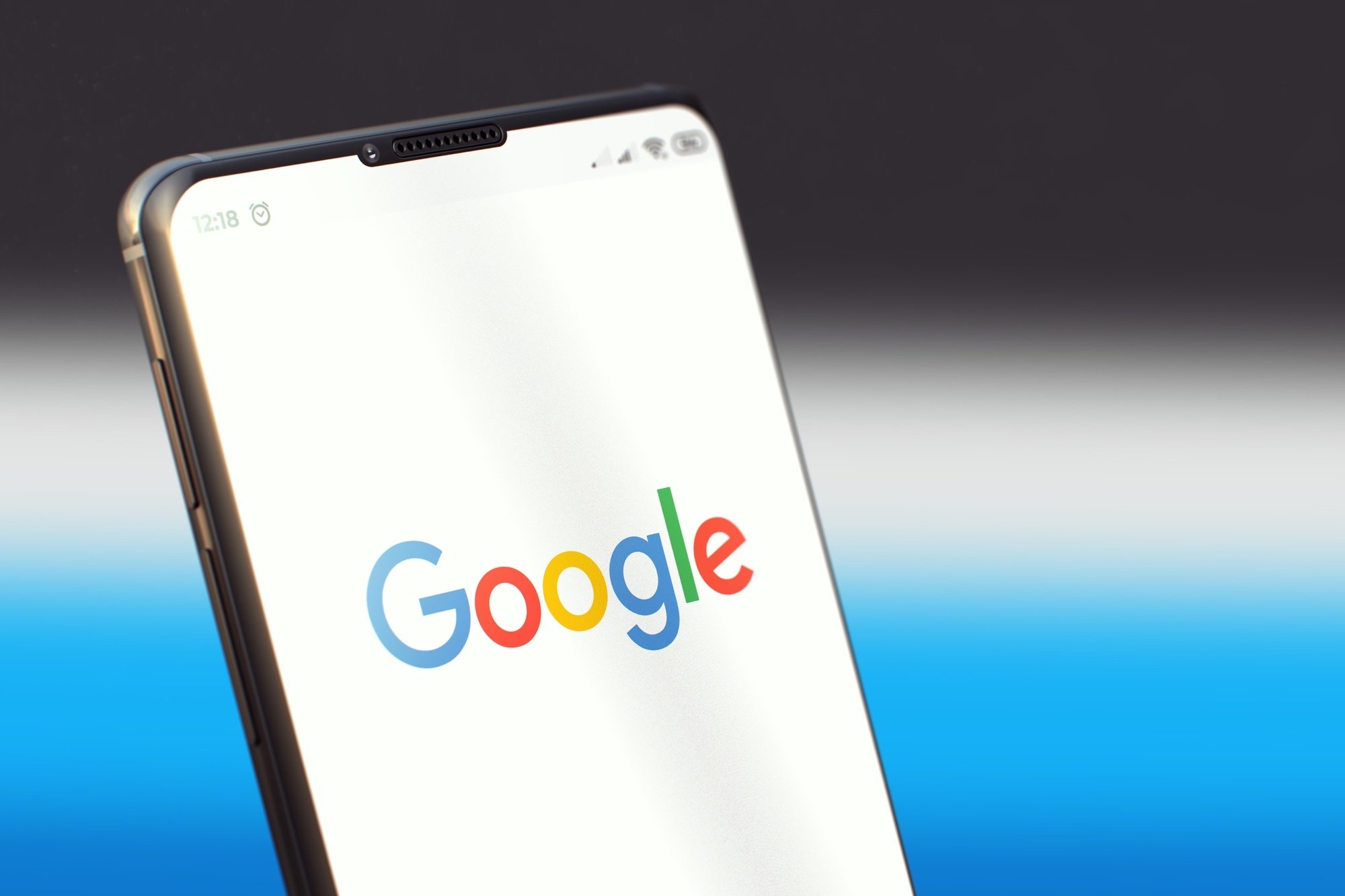 Logo da Google em smartphone