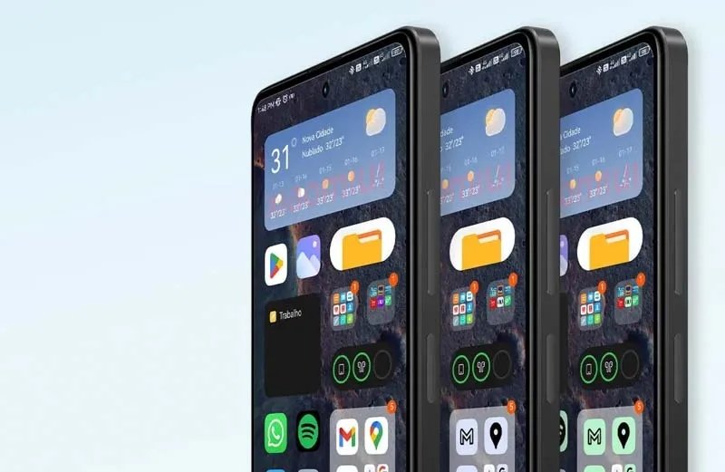 Sistema da MIUI em smartphone da Xiaomi