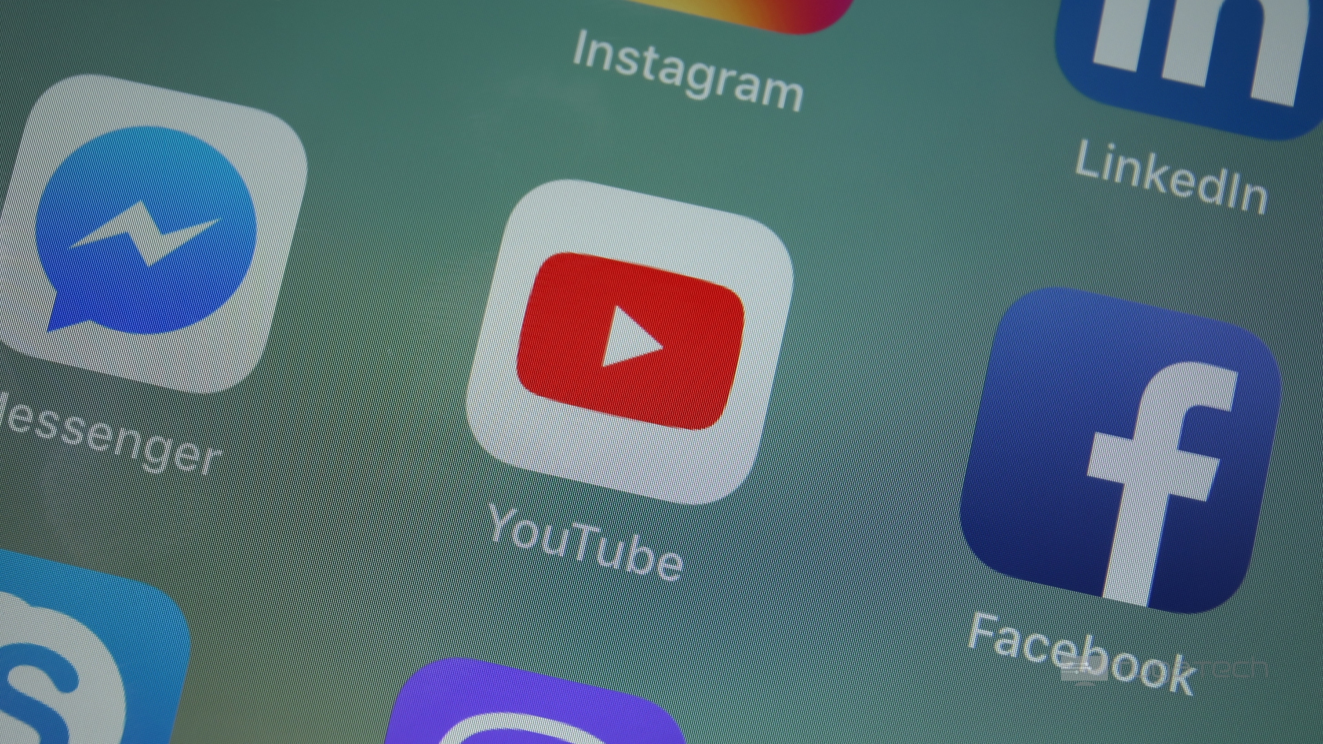 Logo do Youtube em app de smartphone