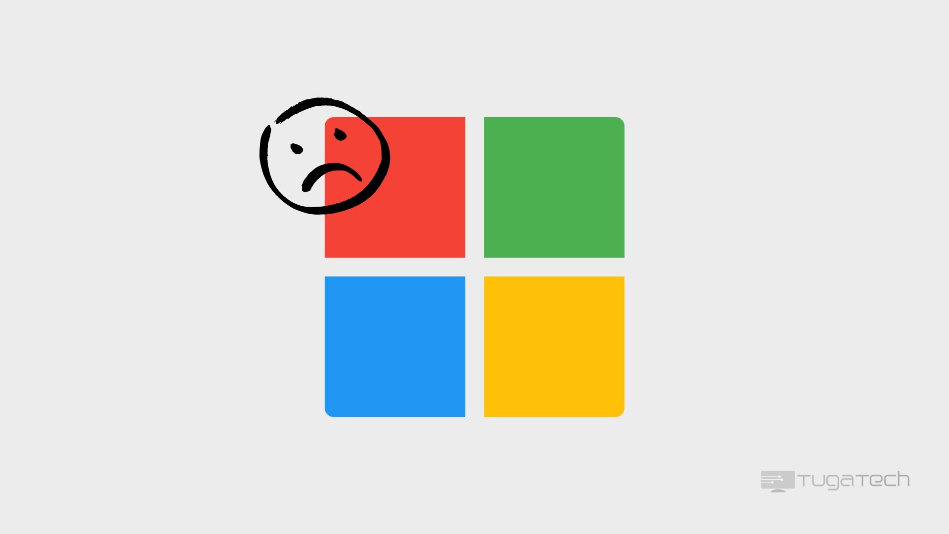 Microsoft com sinal de insatisfação