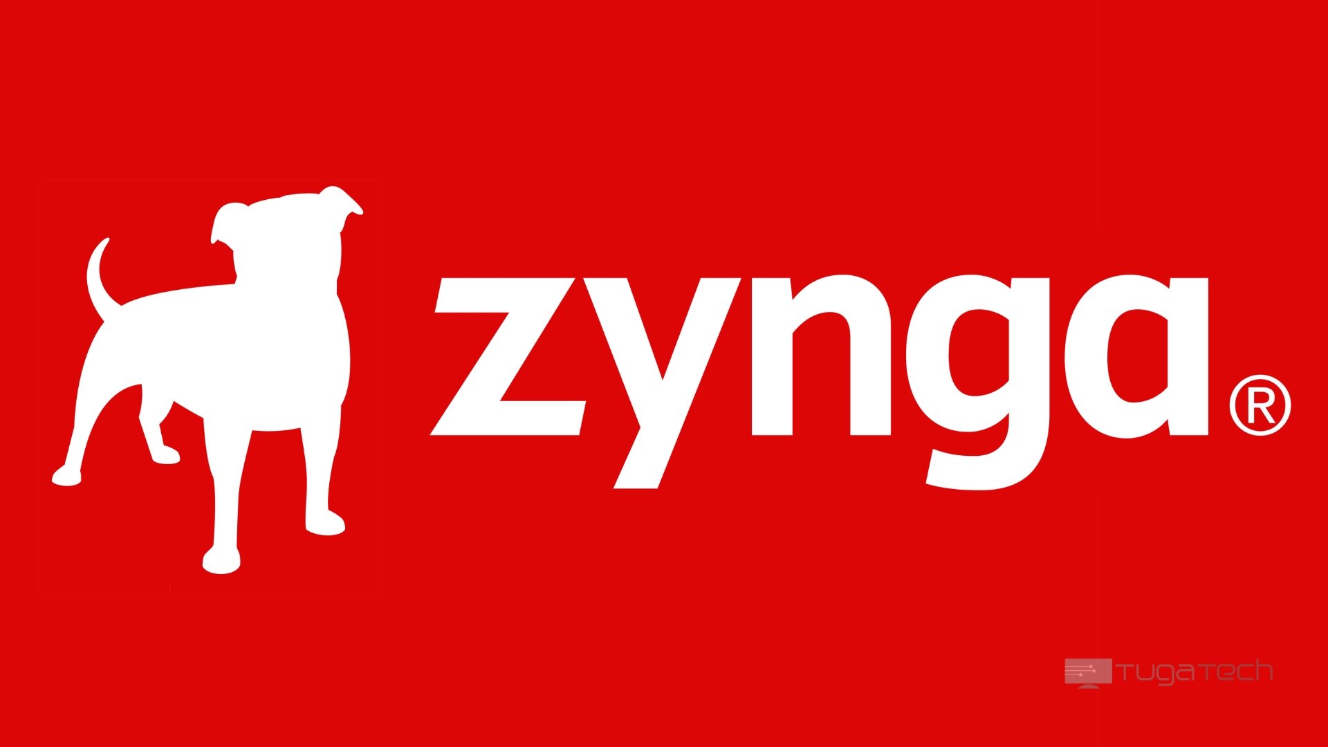 Logo da Zynga em fundo vermelho