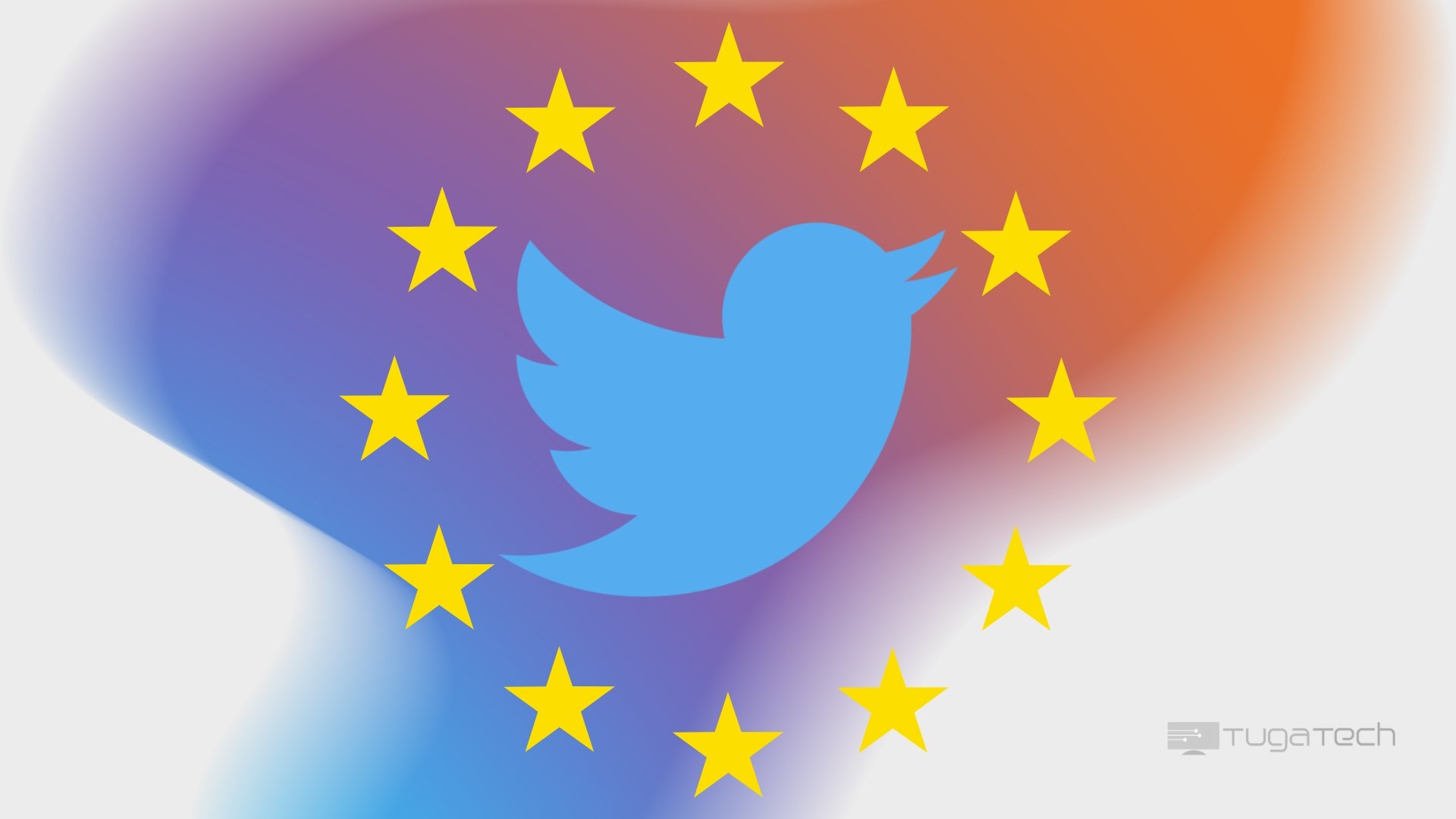 Twitter em fundo da União Europeia