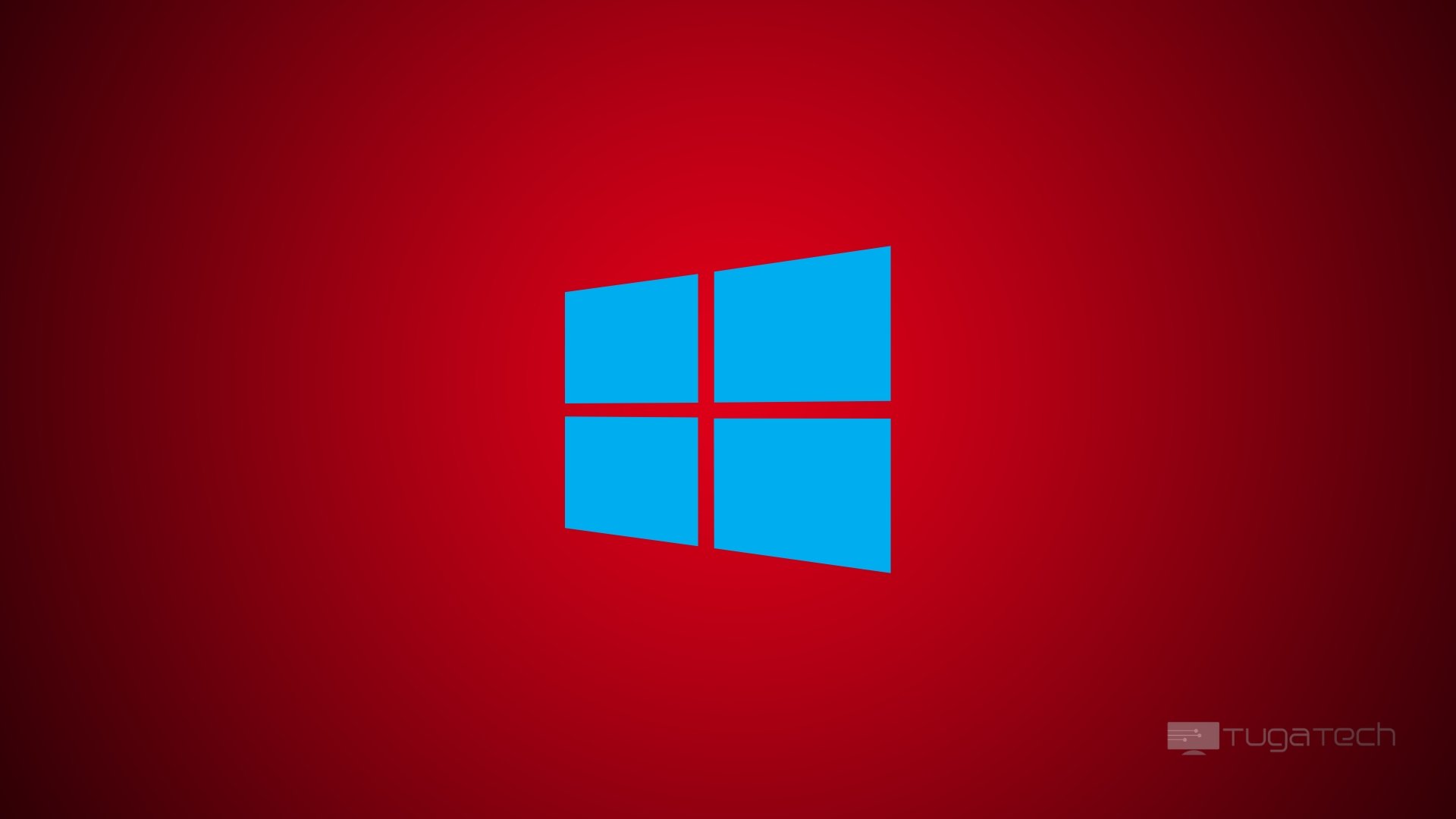 Windows com fundo vermelho