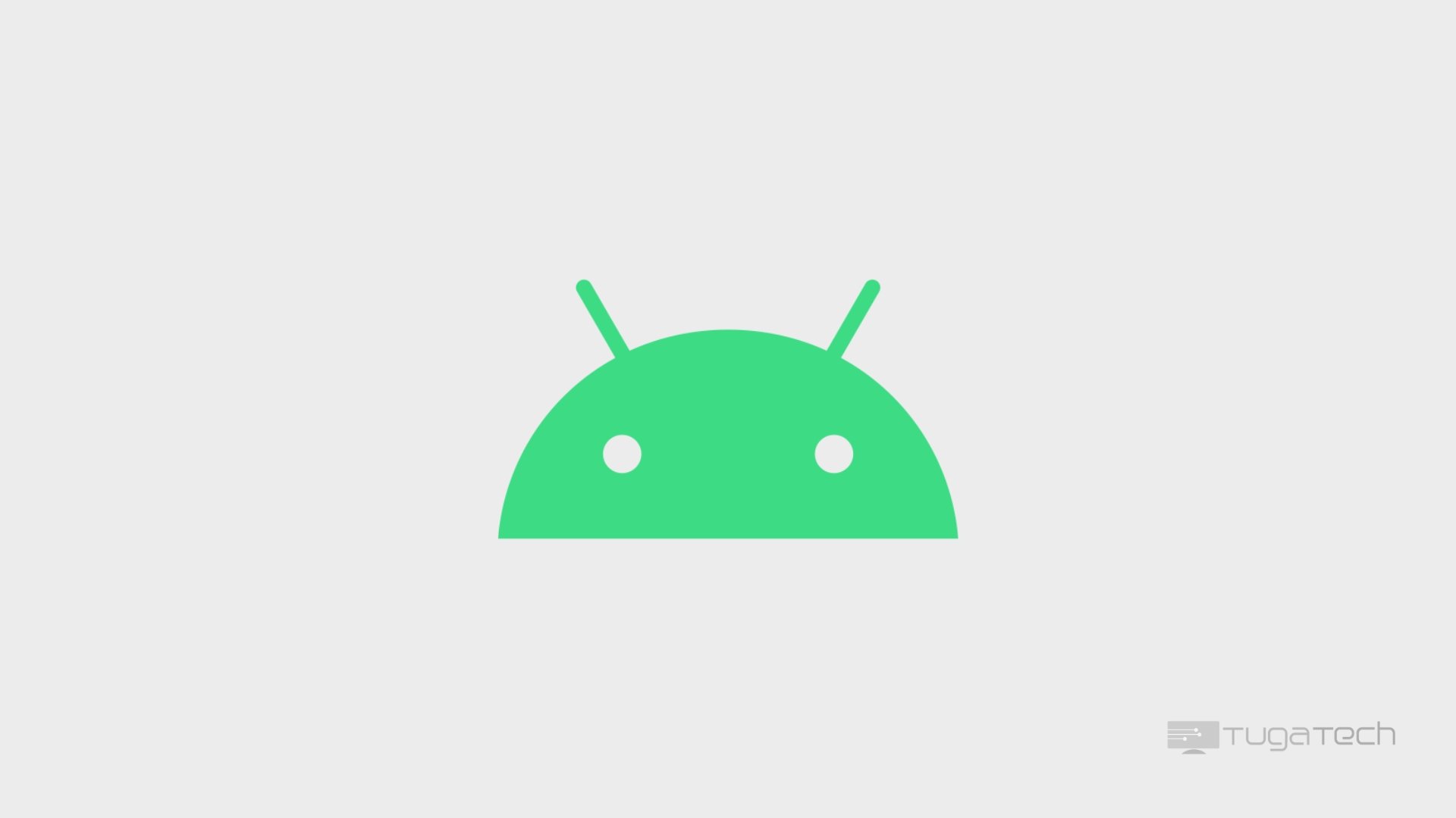 Logo antigo do Android em formato flat