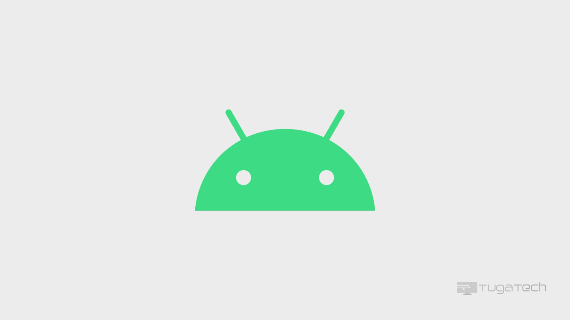 Logo antigo do Android em formato flat