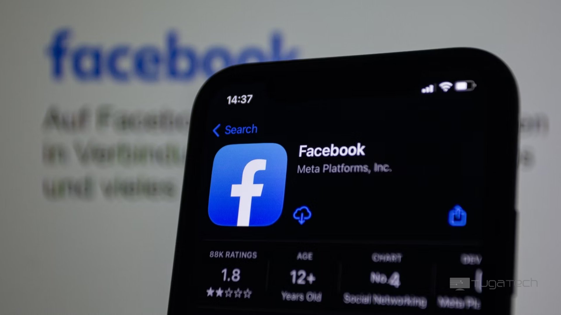 Facebook pode vir a permitir download de apps em publicidade